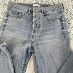 Loft High Waist Skinny Crop size 8